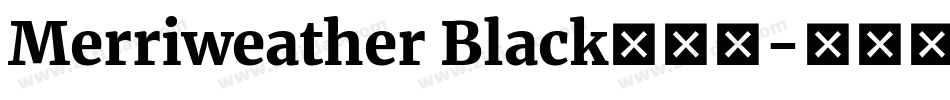 Merriweather Black手机版字体转换